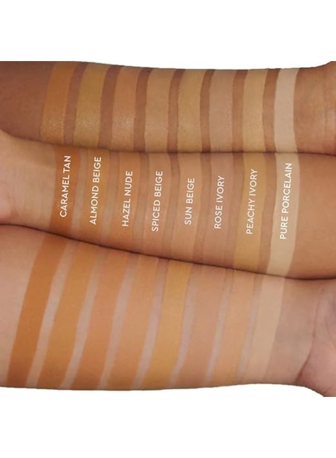 Kiro Daily Dewy Serum Liquid Foundation - Almond Beige, 30ml | Infused With Hyaluronic Acid, Niacinamide, and Vitamin C | Ultra Lightweight, Waterproof, and Hydrating | For All Skin Types - Image 2